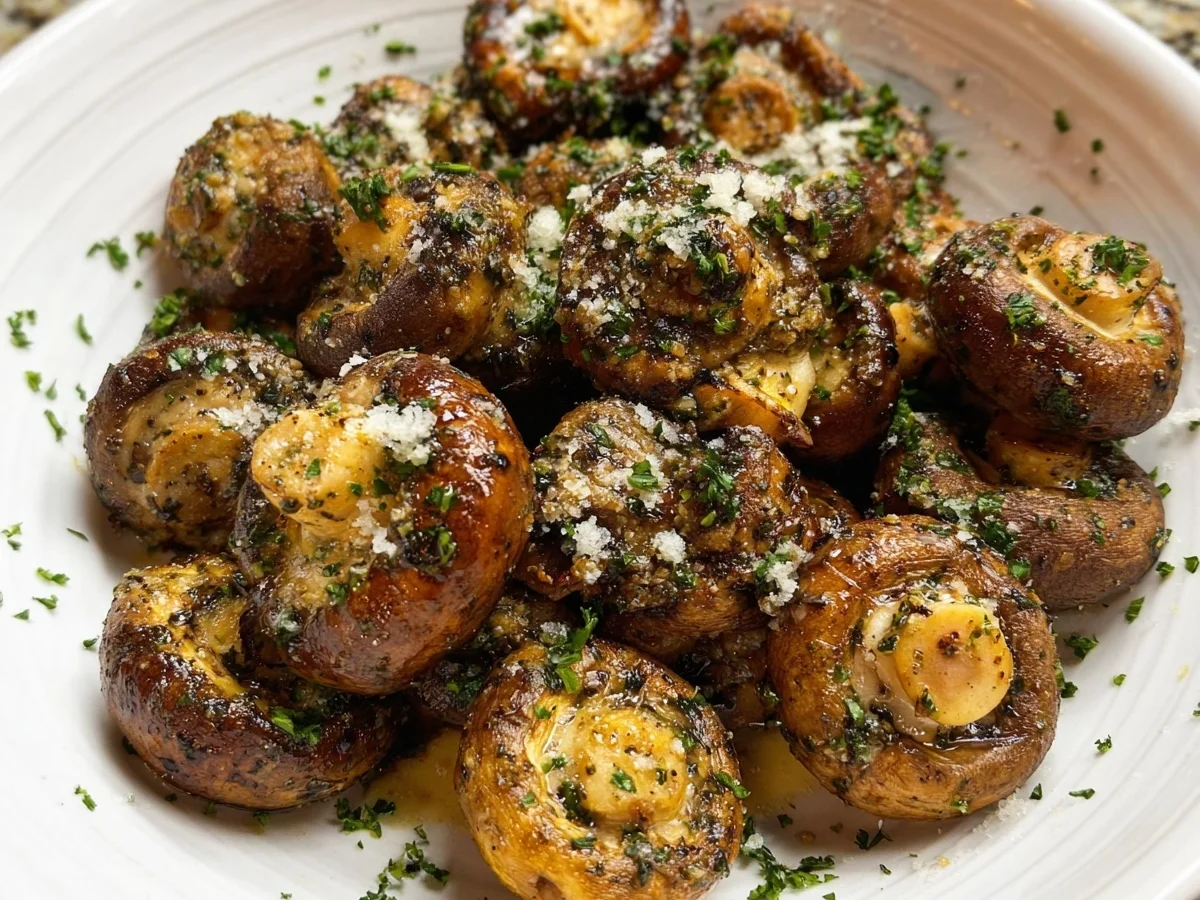 Easy Air Fryer Mushrooms: Quick & Flavorful Side Dish - Featured Image