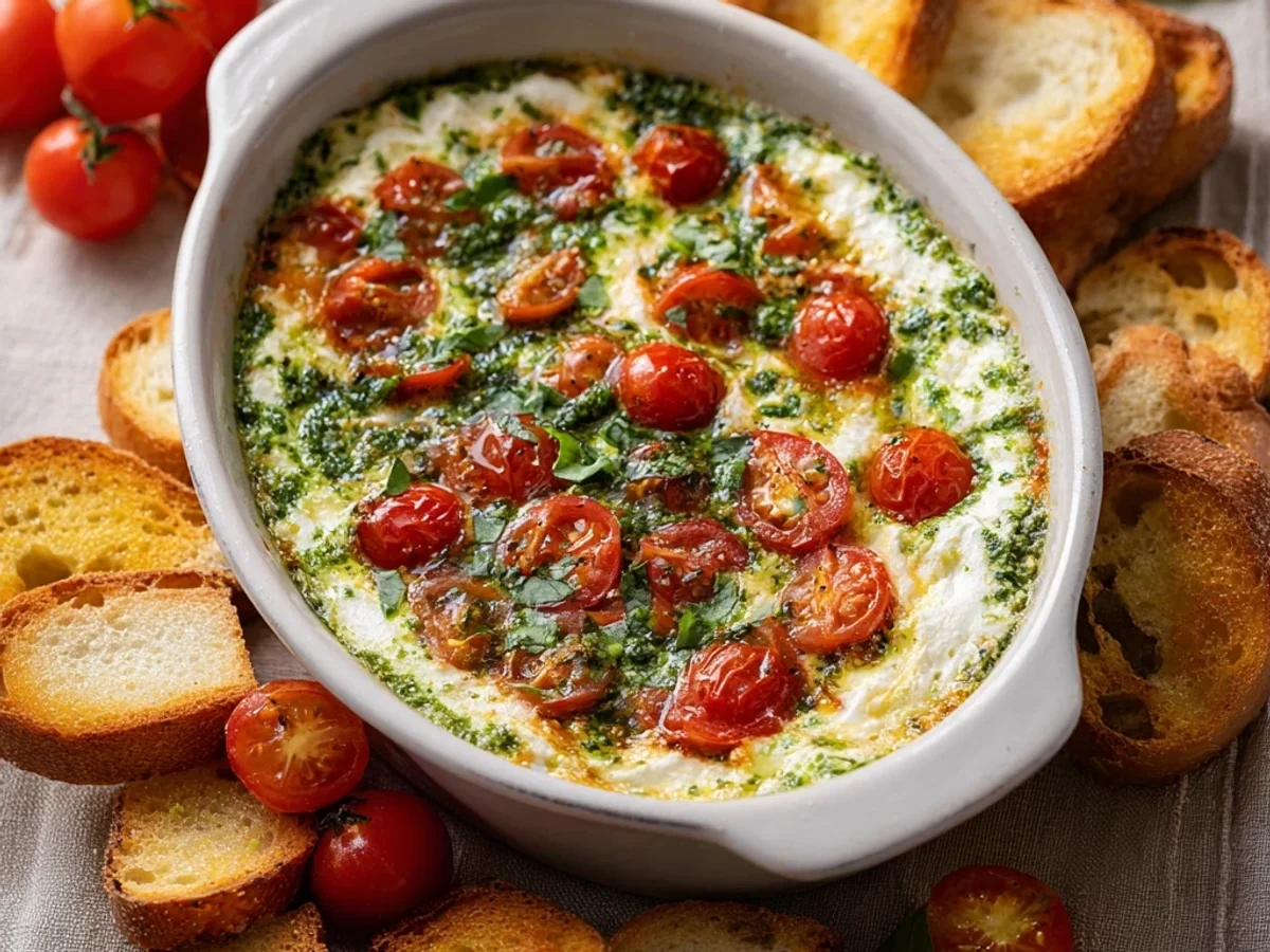 Easy Caprese Dip Recipe: Fresh, Creamy, & Quick Appetizer - Featured Image