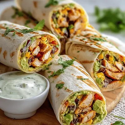 Easy Chicken Avocado Ranch Burritos: Quick Dinner!