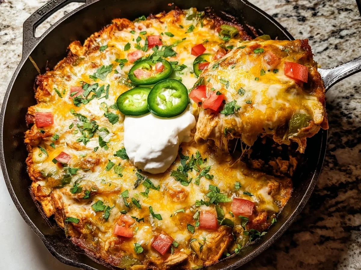 Easy Chicken Enchilada Skillet - Featured Image