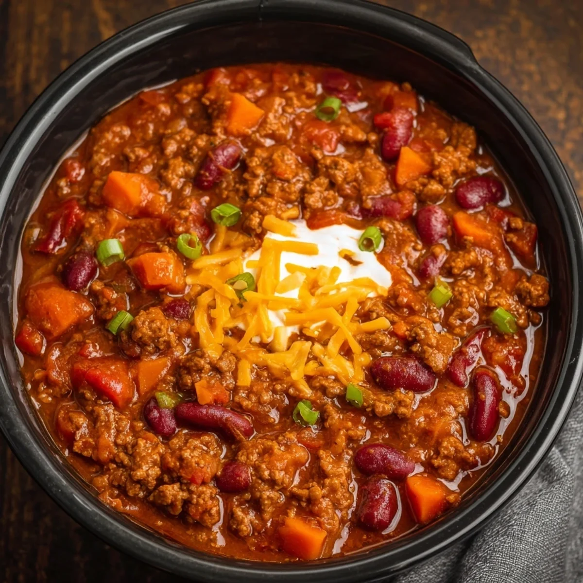 Easy Crock Pot Pumpkin Chili