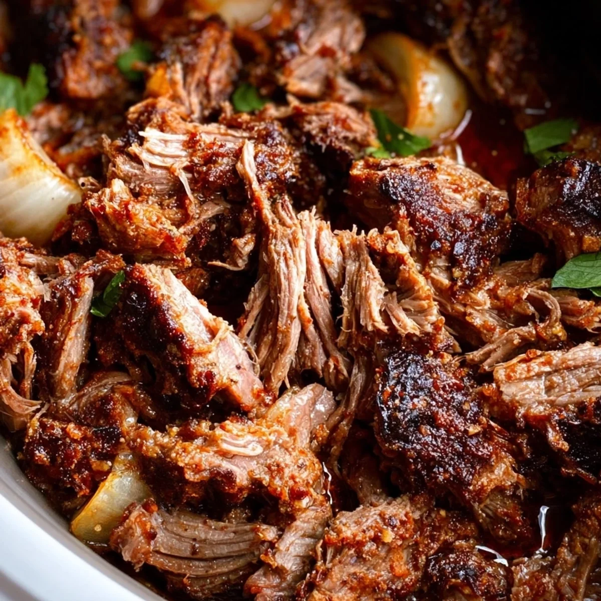 Easy Crockpot Lamb Carnitas for Tacos & Bowls