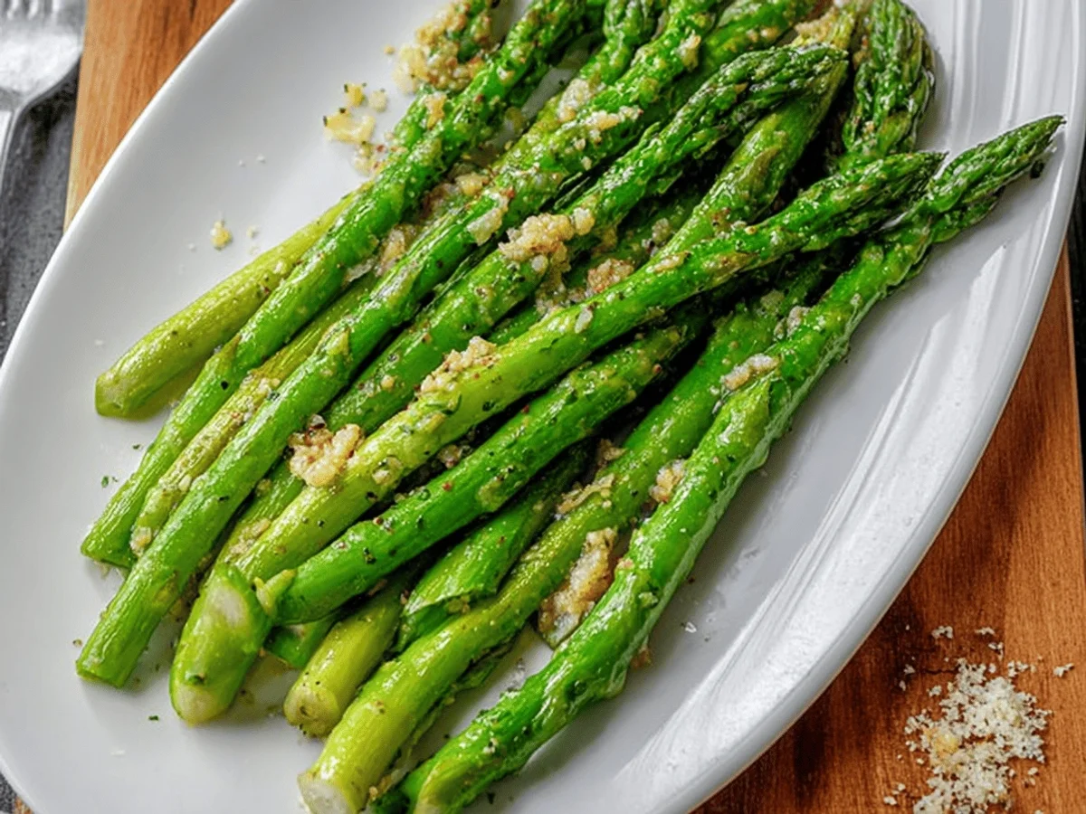 Easy Garlic Butter Asparagus Recipe - Featured Image