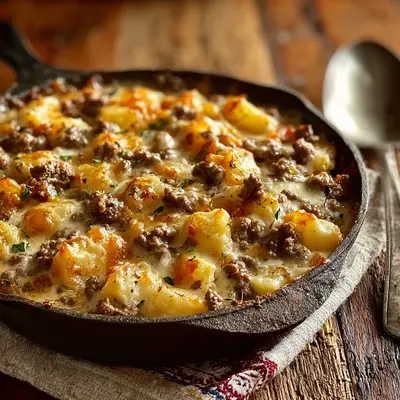 Easy Hobo Casserole with Ground Beef - 30 Minute Dinner