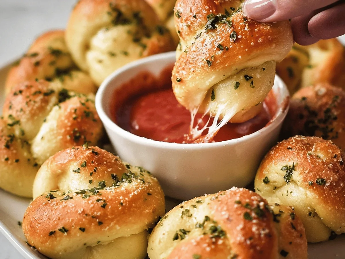 Easy Homemade Garlic Knots Recipe - Featured Image