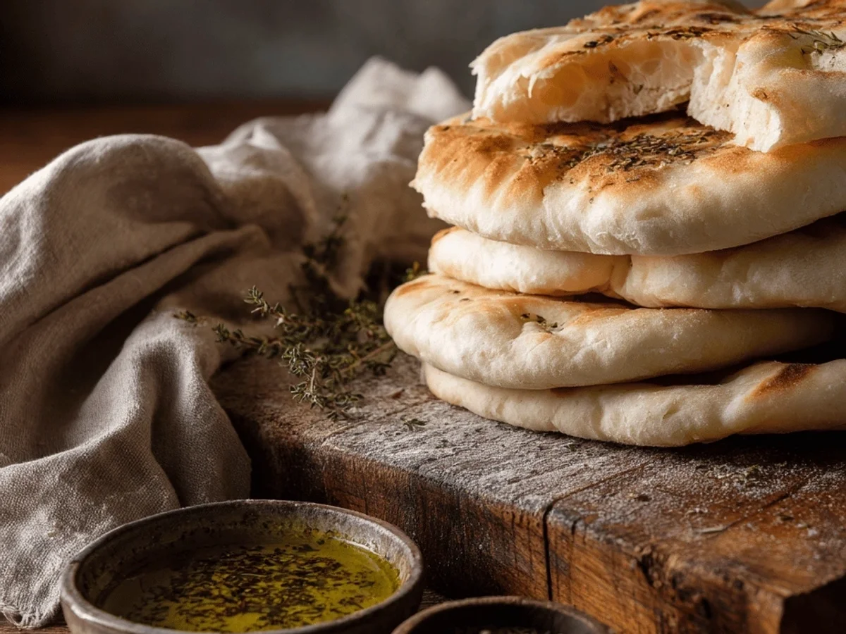 Easy Homemade Greek Pita Bread: Soft, Fluffy Perfection! - Featured Image
