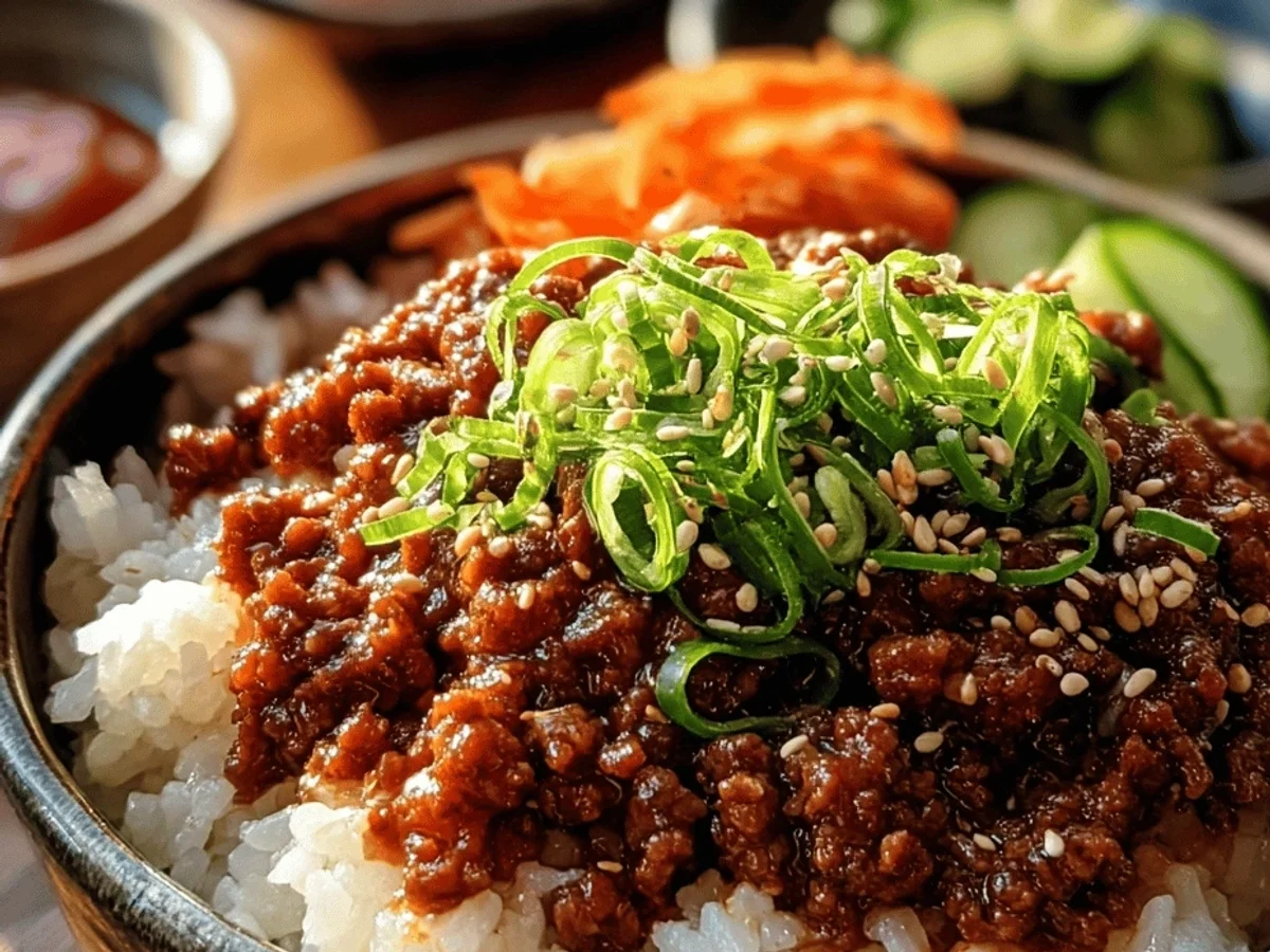 Easy Korean Ground Beef Bowl: Quick & Delicious! - Featured Image
