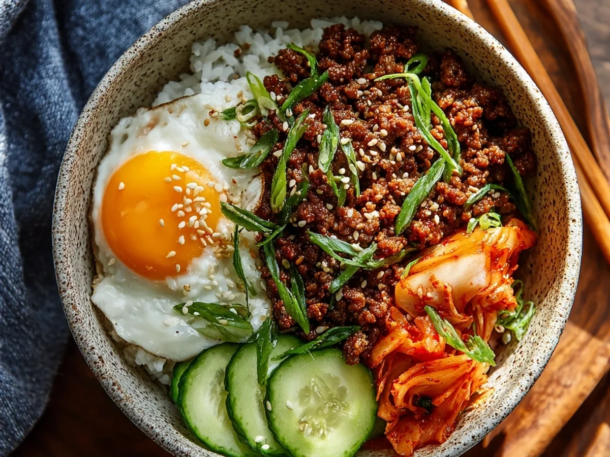 Easy Korean Ground Beef Bowl: Quick Weeknight Dinner - Featured Image