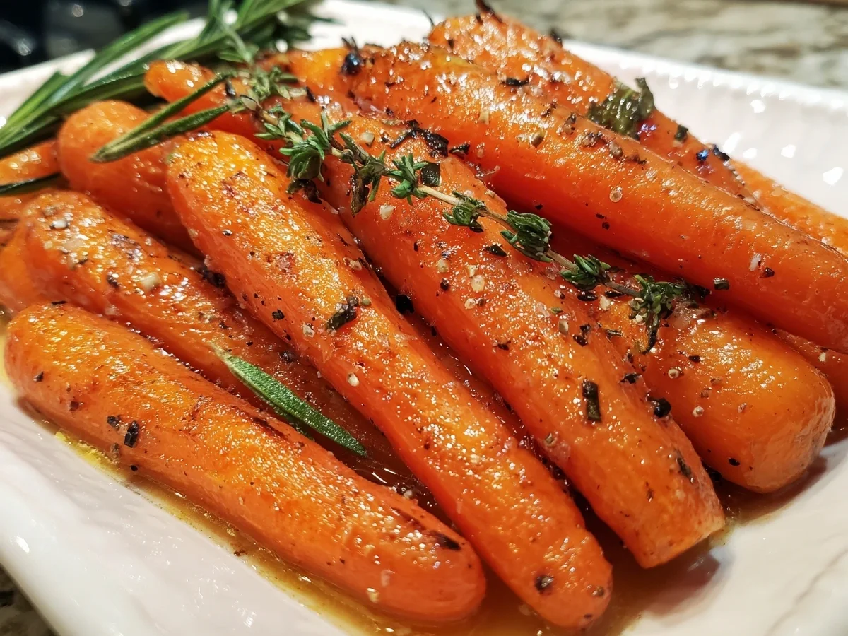Easy Maple Glazed Carrots Side Dish - Featured Image