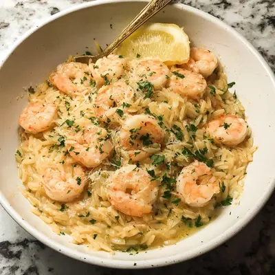 Easy One-Pot Shrimp Scampi Orzo for Weeknights