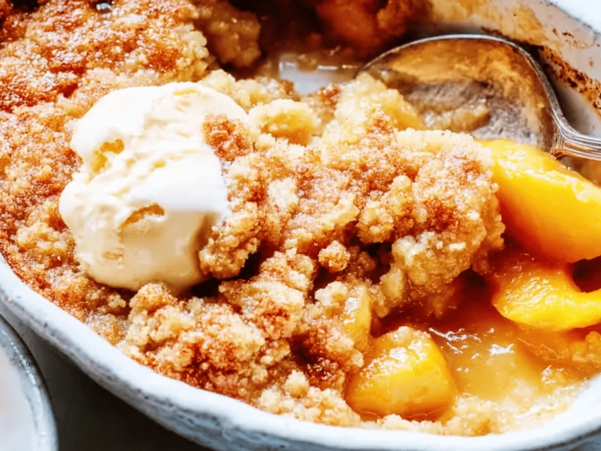 Easy Peach Cobbler Recipe - The Ultimate Sweet Treat - Featured Image