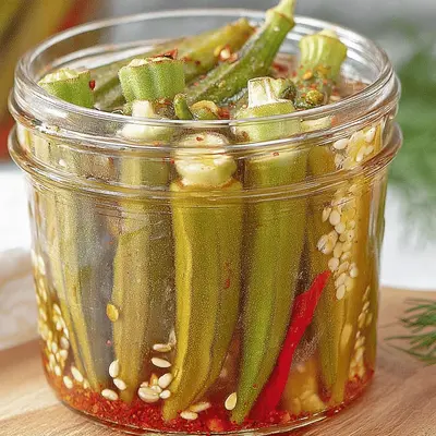 Easy Refrigerator Pickled Okra Recipe