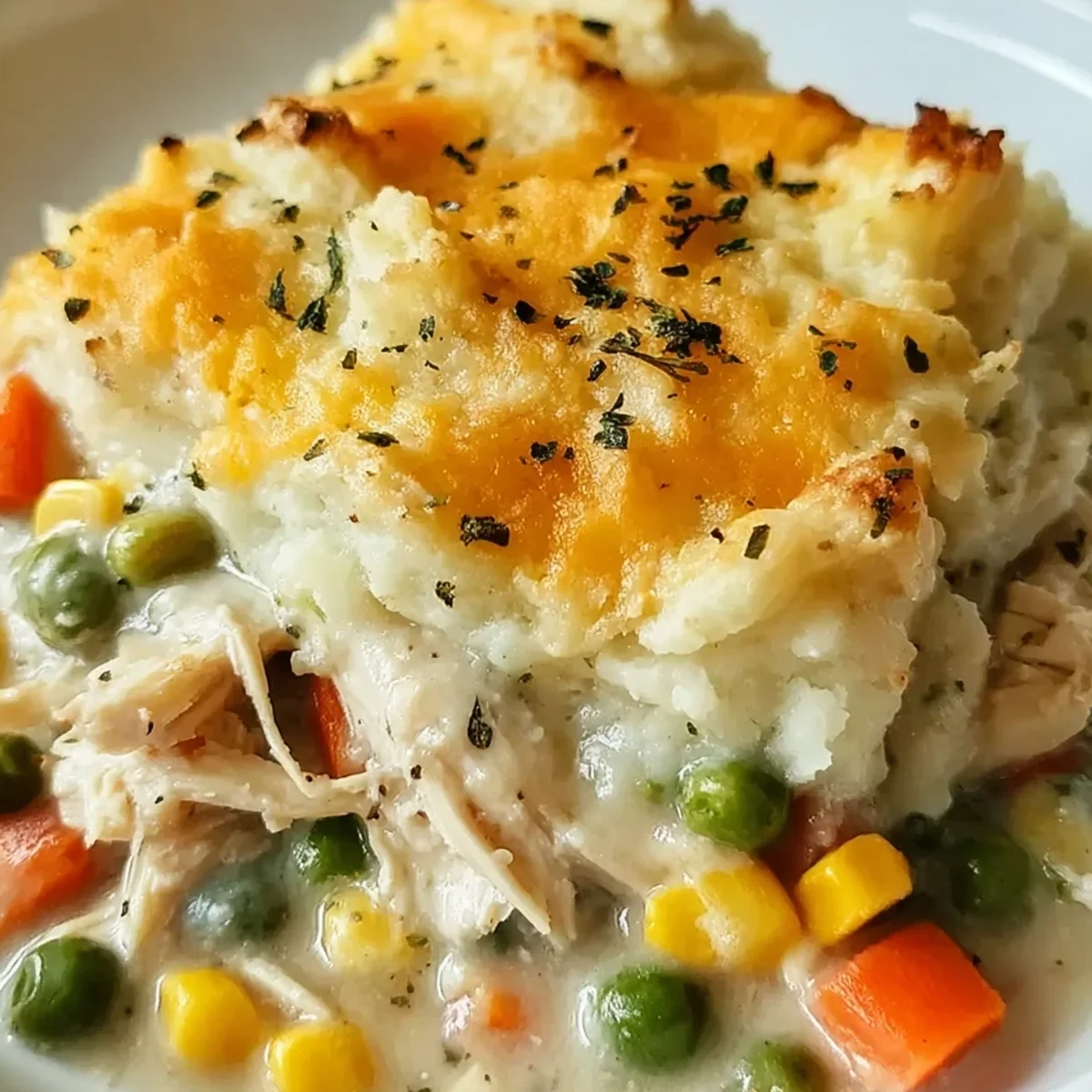 Easy Rotisserie Chicken Shepherd's Pie
