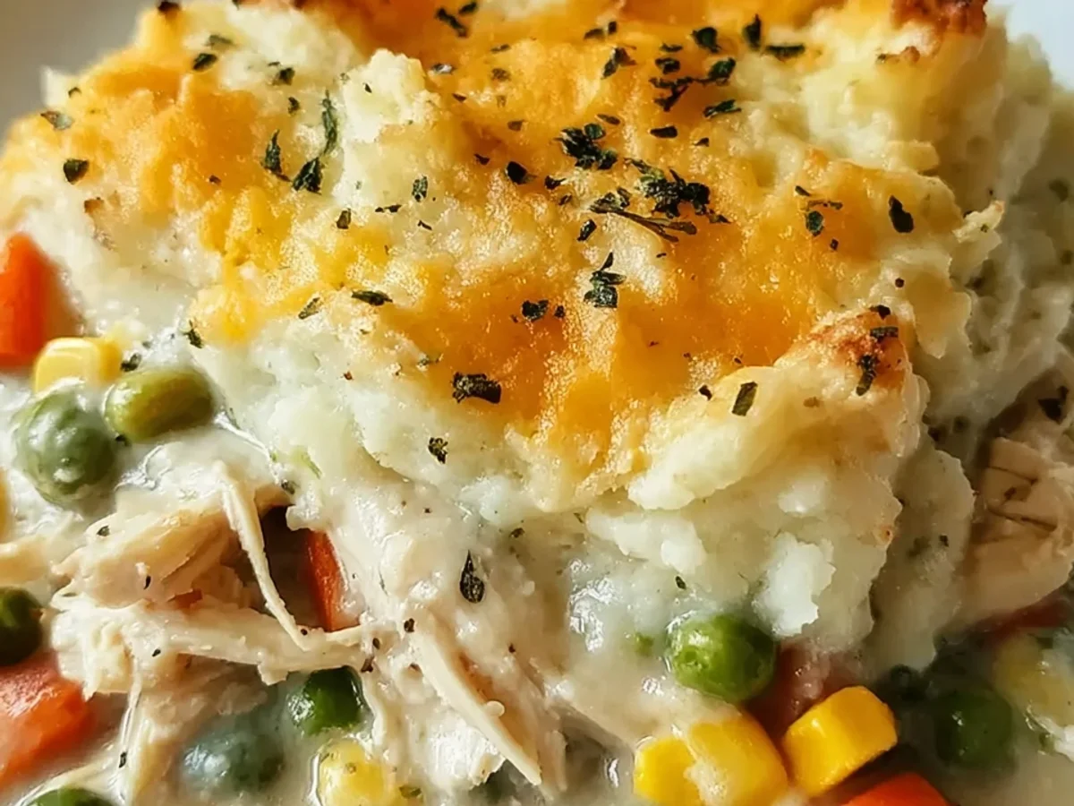 Easy Rotisserie Chicken Shepherd's Pie - Featured Image