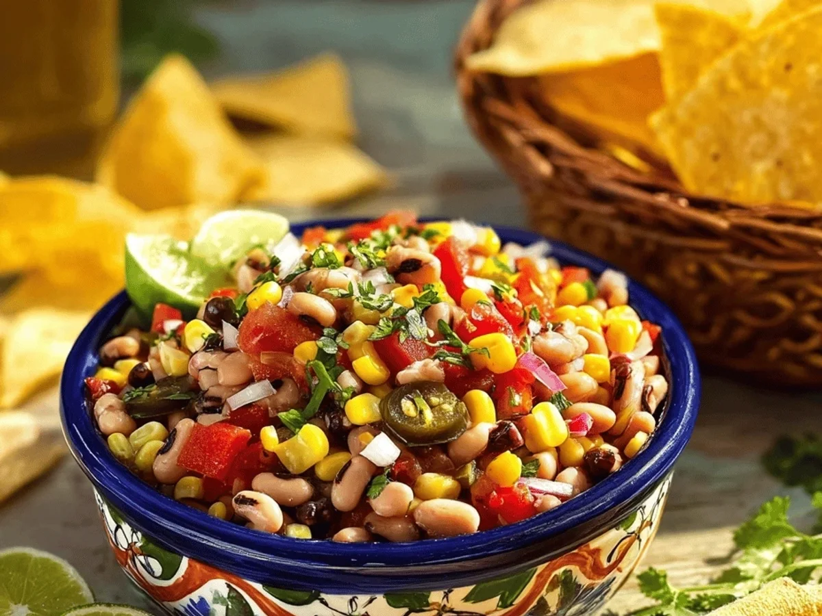 Easy Texas Caviar: Quick & Delicious Dip for Any Party! - Featured Image