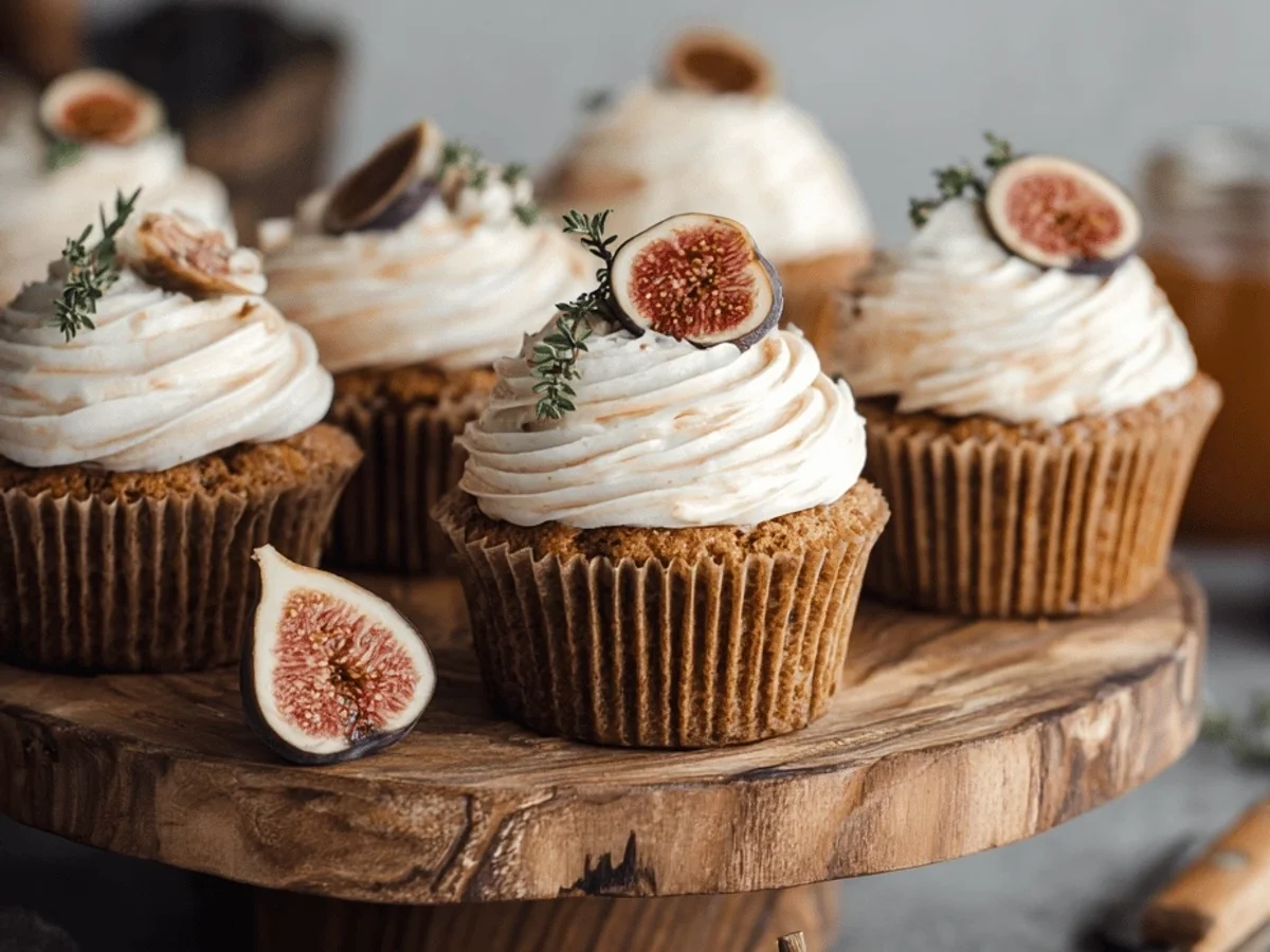 Fig Cupcakes with Honey Frosting: A Sweet Autumn Treat - Featured Image