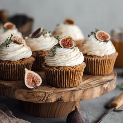 Fig Cupcakes with Honey Frosting: A Sweet Autumn Treat