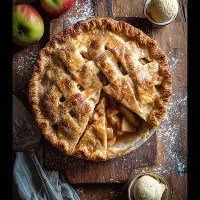 Flaky Apple Pie: Rustic, Sweet, and Comforting Dessert
