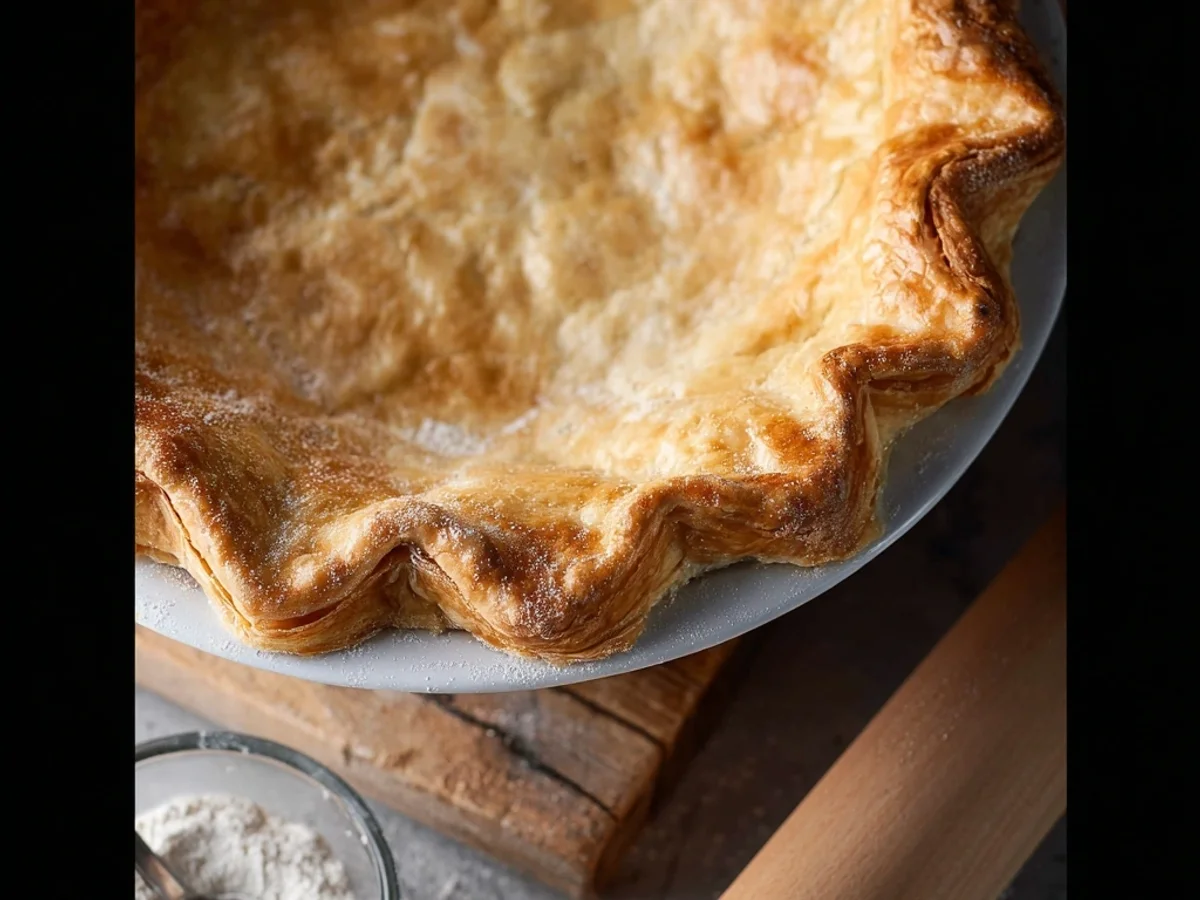 Flaky Pie Crust Recipe: Simple, Tender, & Buttery - Featured Image