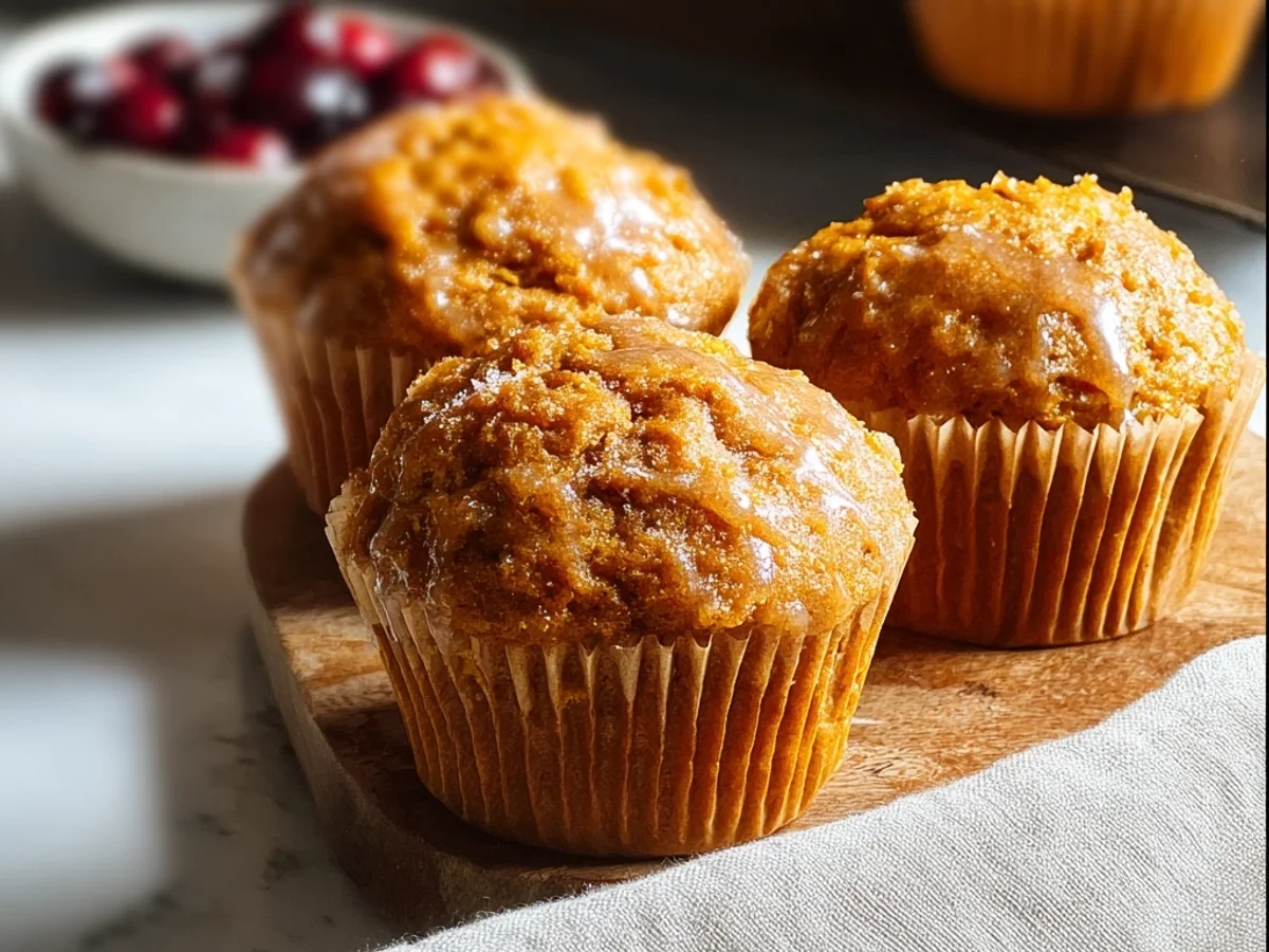 Fluffy Greek Yogurt Pumpkin Muffins for Fall Mornings - Featured Image