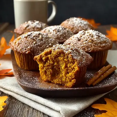 Fluffy Simple Pumpkin Muffins with Warm Spices