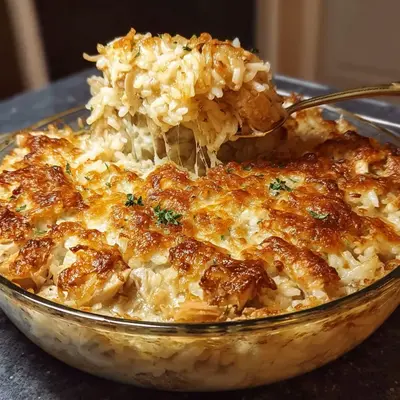 French Onion Chicken Rice Bake: Easy One-Pan Dinner
