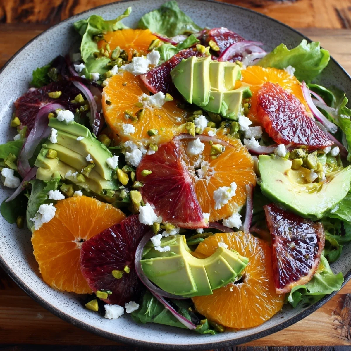 Fresh Blood Orange Avocado Salad with Citrus Vinaigrette
