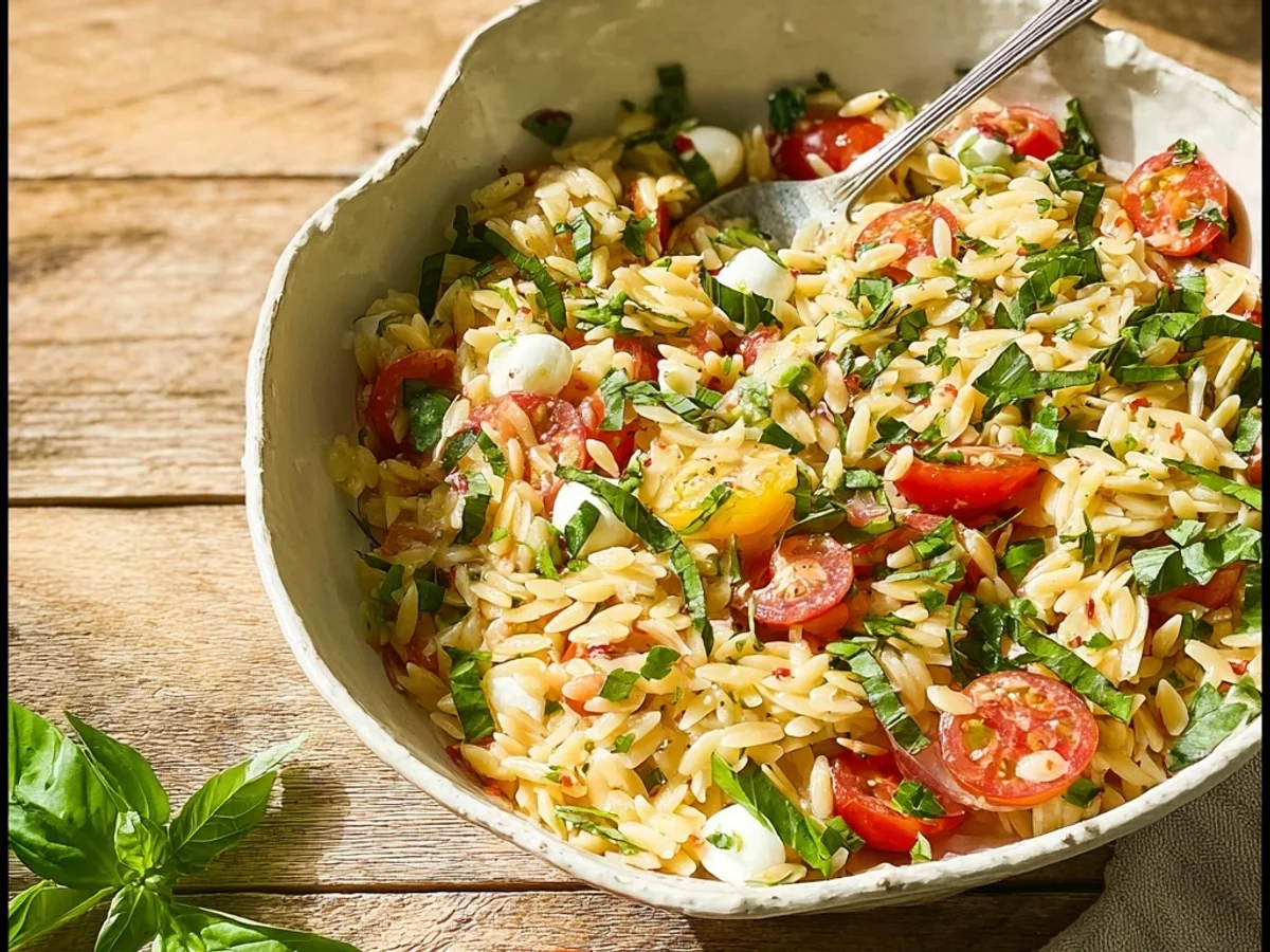 Fresh Bruschetta Orzo Pasta Salad: Bright Summer Flavors - Featured Image
