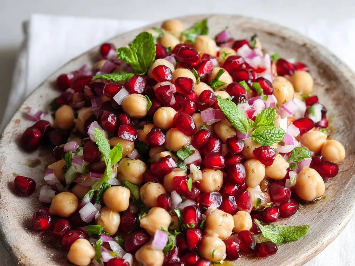 Fresh Chickpea Pomegranate Salad for Bright Bites - Featured Image