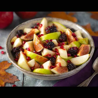 Fresh Fall Fruit Salad Recipe with Maple-Lime Dressing
