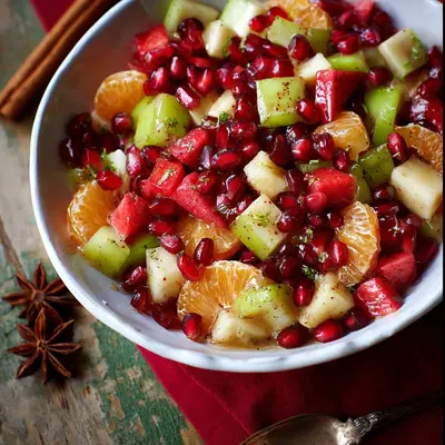 Fresh & Festive Red & Green Fruit Salad