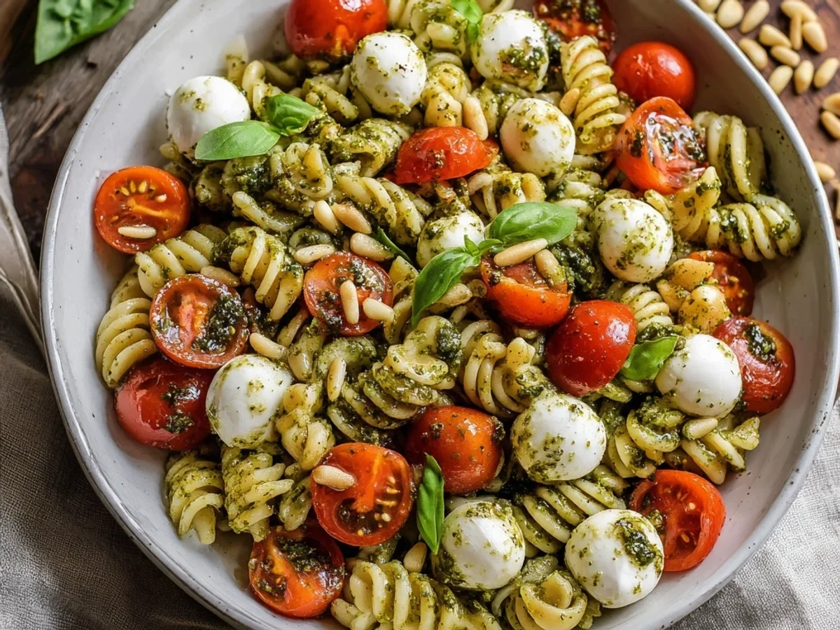 Fresh Pesto Caprese Pasta Salad: A Summer Favorite - Featured Image