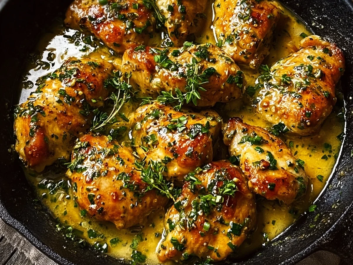 Garlic Butter Chicken Skillet Recipe - One Pan Wonder - Featured Image