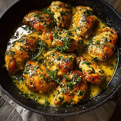 Garlic Butter Chicken Skillet Recipe - One Pan Wonder