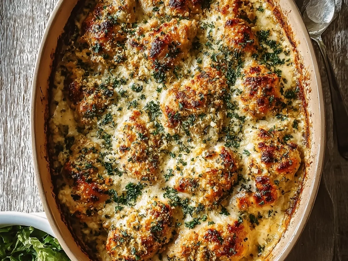 Garlic Parmesan Chicken Bake: Tender, Cheesy Comfort - Featured Image