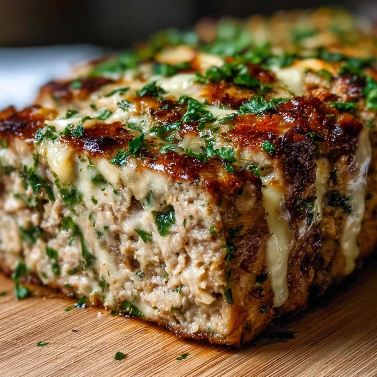 Garlic Parmesan Chicken Meatloaf: Tender & Flavorful