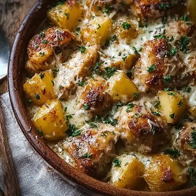 Garlic Parmesan Crockpot Chicken & Potatoes: Simple Dinner