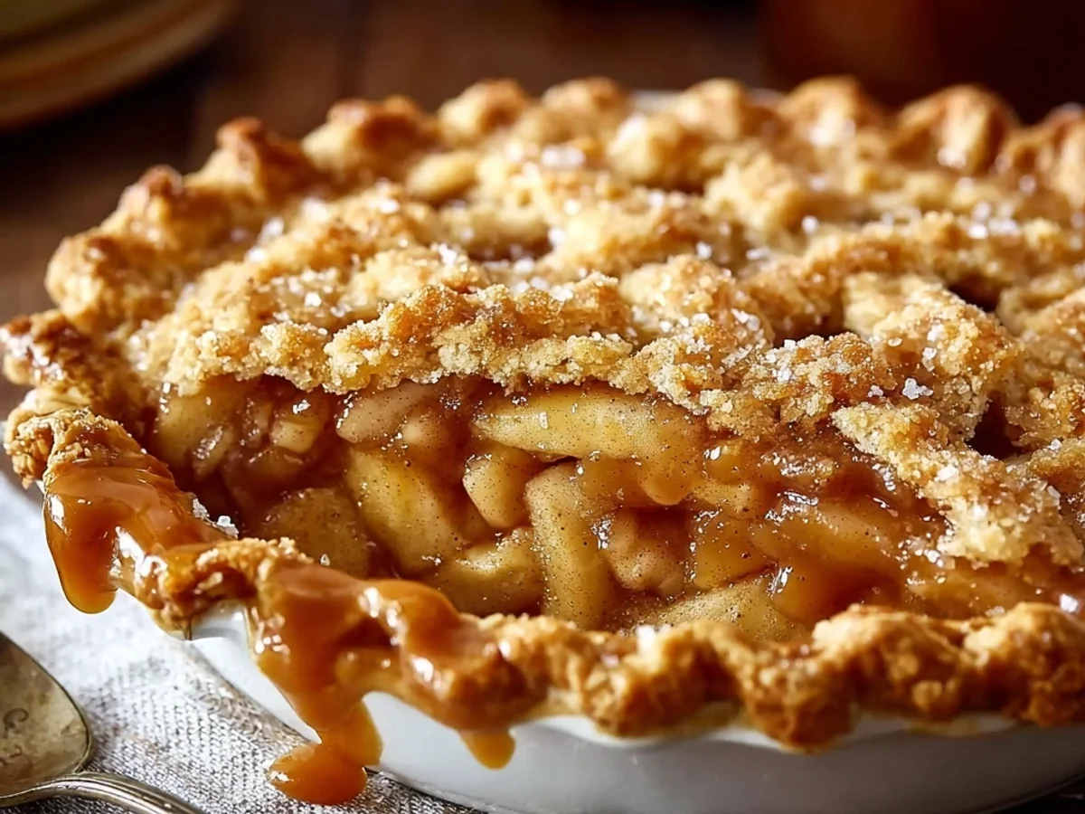 Golden Caramel Apple Pie: A Rustic Fall Treat - Featured Image