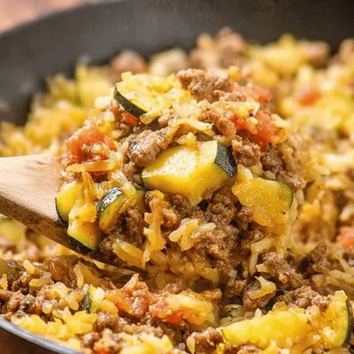 Hamburger and Zucchini Skillet Recipe
