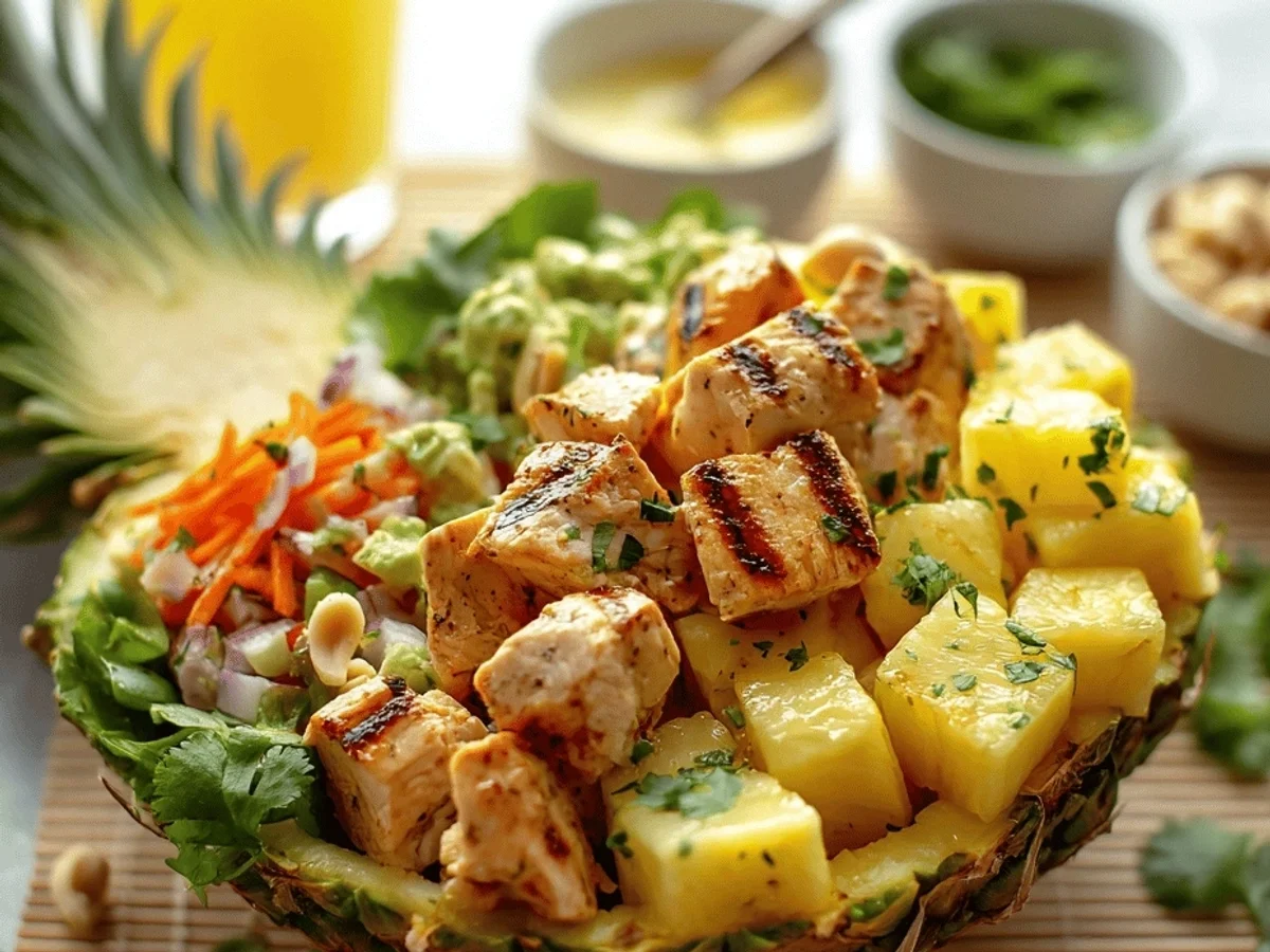 Hawaiian Chicken Salad Gluten-Free: Tropical Escape - Featured Image