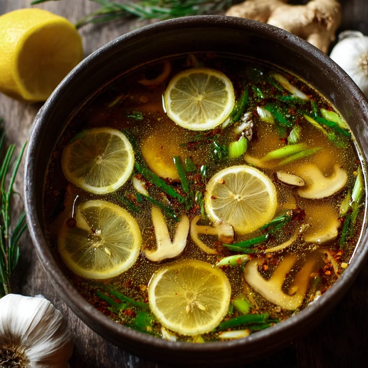 Healing Miso-Ginger Lemon Detox Broth Recipe