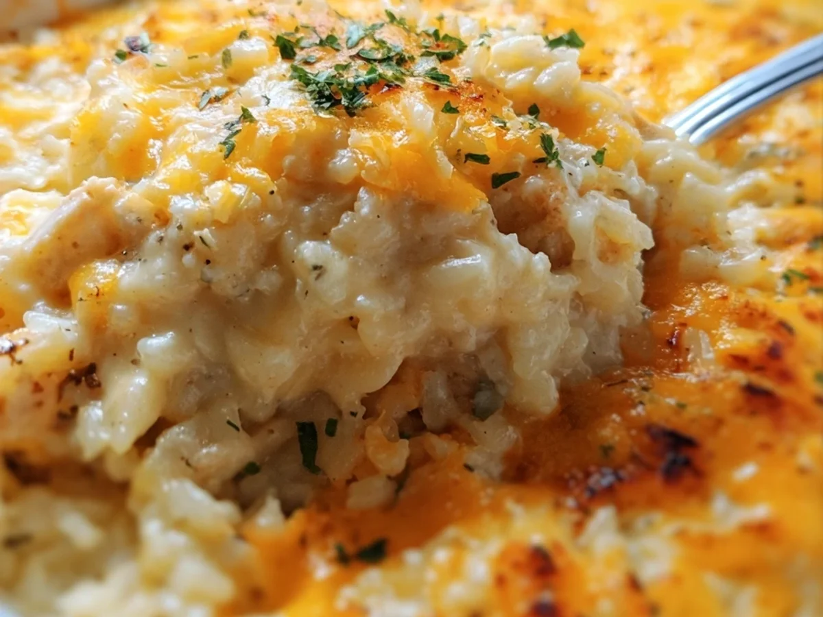 Hearty Angel Chicken Rice Casserole - Featured Image