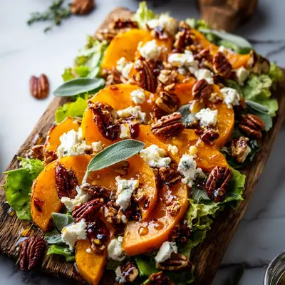 Hearty Autumn Fall Salad with Maple Vinaigrette