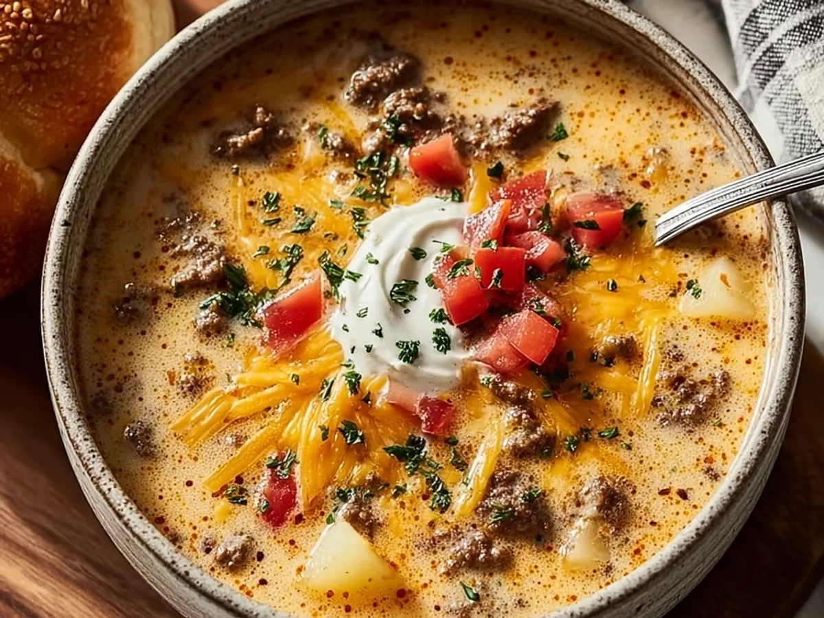 Hearty Cheeseburger Soup: A Weeknight Comfort Bowl - Featured Image
