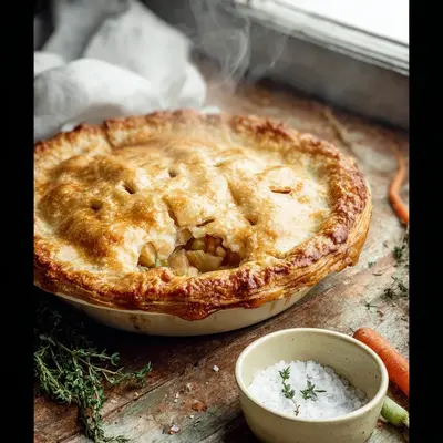 Hearty Comforting Pot Pie Recipe with Golden Crust