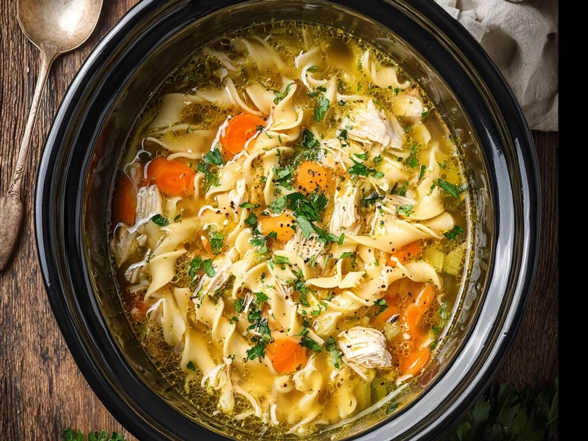 Hearty Crockpot Chicken Noodle Soup: Weeknight Comfort - Featured Image