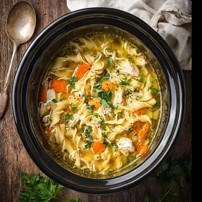 Hearty Crockpot Chicken Noodle Soup: Weeknight Comfort