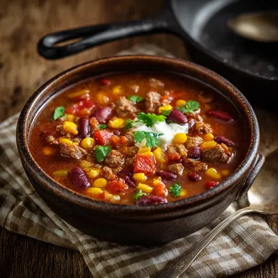 Hearty Crockpot Cowboy Soup for Easy Dinners