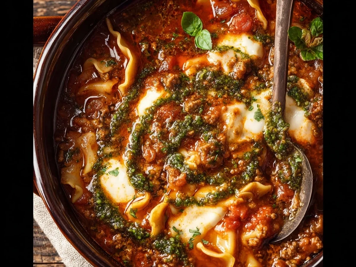 Hearty Crockpot Lasagna Soup: Easy Weeknight Comfort - Featured Image