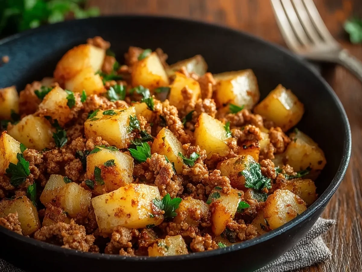 Hearty Ground Turkey and Potatoes Skillet - Featured Image